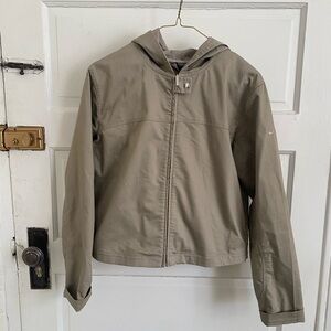 Nike Khaki Hooded Jacket Activewear Size Medium